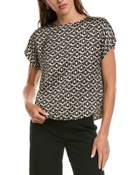 NIC+ZOE - Lacy Diamonds Day Gloss Woven T-Shirt - Lyst