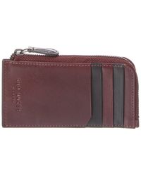 Ted Baker - Nanns Contrast Detail Leather Zip Around Card Case - Lyst