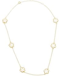 Juvell - 18K Plated Clover Necklace - Lyst