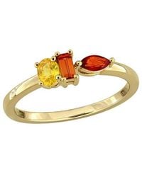 Rina Limor - 0.49 Ct. Tw. Multi-Color Sapphire Three-Stone Ring - Lyst