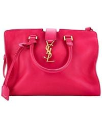 Saint Laurent - Leather Monogram Cabas Small (Authentic Pre-Loved) - Lyst