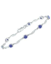 Gemstones - 1.52 Ct. Tw. Diamond & Tanzanite Bracelet - Lyst