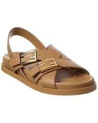 Fendi - Feel Leather Sandal - Lyst
