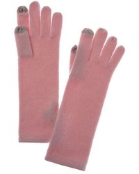 Sofiacashmere - Sofiacashmere Mid-Length Touchscreen Cashmere Gloves - Lyst