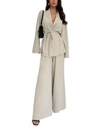 BELLA DESERT - Cardigan & Pant Set - Lyst