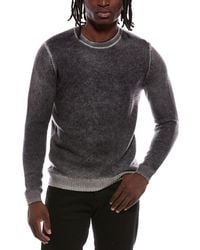 Autumn Cashmere - Inked Links Stitch Wool & Cashmere-Blend Crewneck Sweater - Lyst