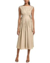 Kenneth Cole - Sleeveless D-Rings Tie Midi Dress - Lyst