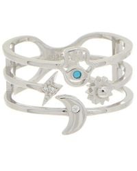 Meshmerise - 18K Over Cz Ring - Lyst