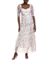 IPPONELLI - Tiered Organza Maxi Dress - Lyst