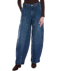 7 For All Mankind - Le Studded Balloon Jean - Lyst