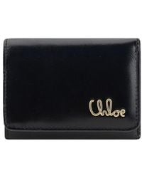 Chloé - Logo Leather Wallet - Lyst