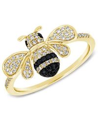 Sabrina Designs - 14k 0.17 Ct. Tw. Diamond Bumble Bee Ring - Lyst