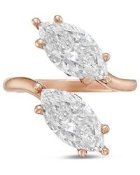 Diana M. Jewels - Diana M. 18K Rose 10.00 Ct. Tw. Two-Stone Ring - Lyst