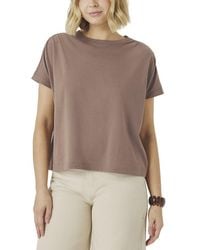 Splendid - Shirred T-Shirt - Lyst