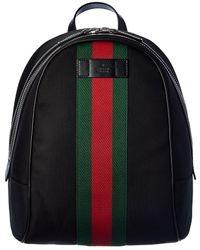 Gucci Canvas Backpack - Black