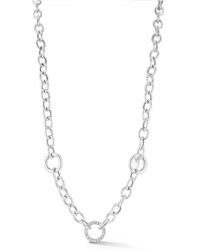 Sphera Milano - Cz Bold Link Necklace - Lyst