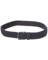 BOSS - Sash Leather & Canvas Belt - Lyst