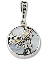 Samuel B. - 18k & Silver Pearl Dragonfly Pendant - Lyst