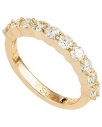 Suzy Levian - 14k 1.00 Ct. Tw. Half-eternity Ring - Lyst