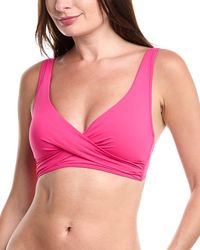 Sea Level - Essentials Cross Front Multifit Bikini Top - Lyst