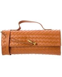 Isabella Rossetti - Faye Hand-Woven Leather Clutch - Lyst