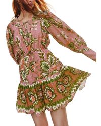 FARM Rio - Aura Floral Soft Mini Dress - Lyst