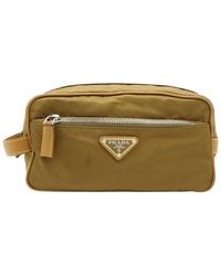 Prada - Re-Triangle Logo Clutch Bag (Authentic Pre-Loved) - Lyst