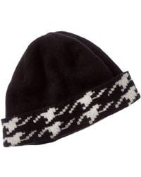 Portolano - Pied De Poule Cashmere Hat - Lyst