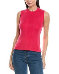 KARL LAGERFELD - Ribbed Knit Top - Lyst