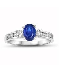 LEVARON - 14K 1.25 Ct. Tw. Diamond & Sapphire Ring - Lyst