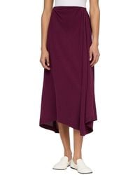 Lafayette 148 New York - Asymmetric Pull On Knit Silk-Blend Skirt - Lyst