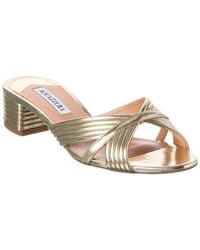 Aquazzura - Sudance 35 Leather Sandal - Lyst