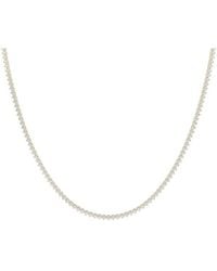 Lab Grown Diamonds - 14K 3.00 Ct. Tw. Lab-Grown Diamond Tennis Necklace - Lyst