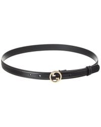 Gucci - Blondie Thin Leather Belt - Lyst