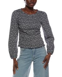 Madewell - Bonytail Elbow Sleeve Smocked Top - Lyst
