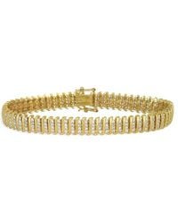 Rachel Glauber - 14k Plated Cz Tennis Bracelet - Lyst