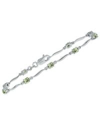 Gemstones - 1.59 Ct. Tw. Diamond & Amethyst Bracelet - Lyst