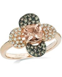 Le Vian - Le Vian 14k Rose Gold 1.08 Ct. Tw. Diamond & Morganite Ring - Lyst