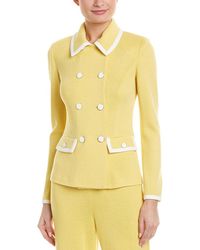 St. John Wool-blend Jacket - Yellow