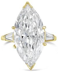 Diana M. Jewels - Diana M. 18K 13.00 Ct. Tw. Lab-Grown Diamond Three-Stone Ring - Lyst
