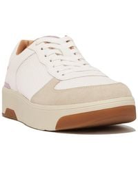 Fitflop - Leather & Suede-Trim Sneaker - Lyst