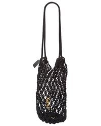 Saint Laurent - Cassandre Large Crochet Tote - Lyst
