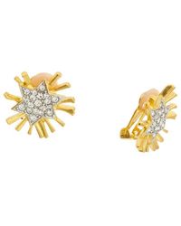 Kenneth Jay Lane - 22K Plated Stud Earrings - Lyst