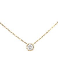 Prince Diamond & Jewelry - 14K 0.90 Ct. Tw. Lab-Grown Diamond Lab-Grown Bezel Pendant - Lyst