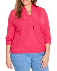 NIC+ZOE - Plus Bolero Cardigan - Lyst