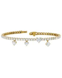 Lab Grown Diamonds - 18K Over.08 Ct. Tw. Lab-Grown Diamond Bracelet - Lyst
