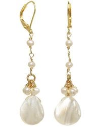 Rachel Reinhardt Jewelry - 14K Over 3Mm-10Mm Pearl Linear Earrings - Lyst