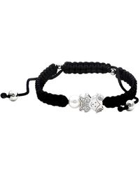 Diamond Select Cuts - 0.03 Ct. Tw. Diamond & 3-4Mm Pearl Bracelet - Lyst