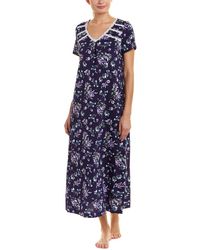 Carole Hochman Carol Hochman Floral Waltz Caftan - Blue