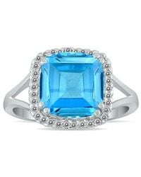 Gem Spark - 14K 5.41 Ct. Tw. Diamond & Topaz Ring - Lyst